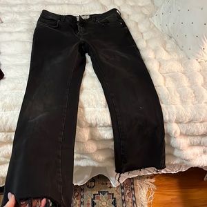 Free people boot cut black jeans perfect condition